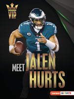 Book cover for Meet Jalen Hurts: Philadelphia Eagles Superstar