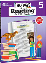 Book cover for 180 Days(tm) Reading for Fifth Grade, 2nd Edition: Practice, Assess, Diagnose