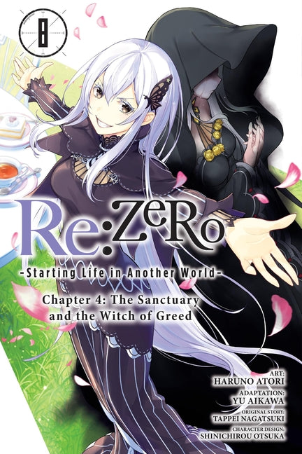 Book cover for RE: Zero -Starting Life in Another World-, Chapter 4: The Sanctuary and the Witch of Greed, Vol. 8 (Manga)