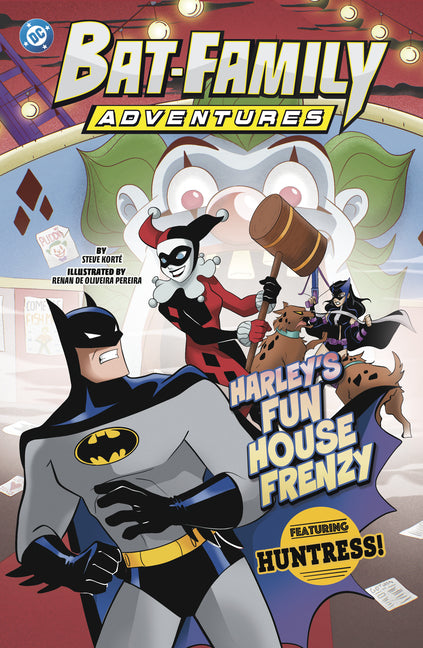 Book cover for Harley's Fun House Frenzy: Featuring Huntress!