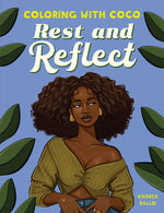 Book cover for Coloring with Coco: Rest and Reflect