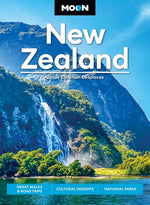 Book cover for Moon New Zealand: Great Walks & Road Trips, Cultural Insights, National Parks (Revised)