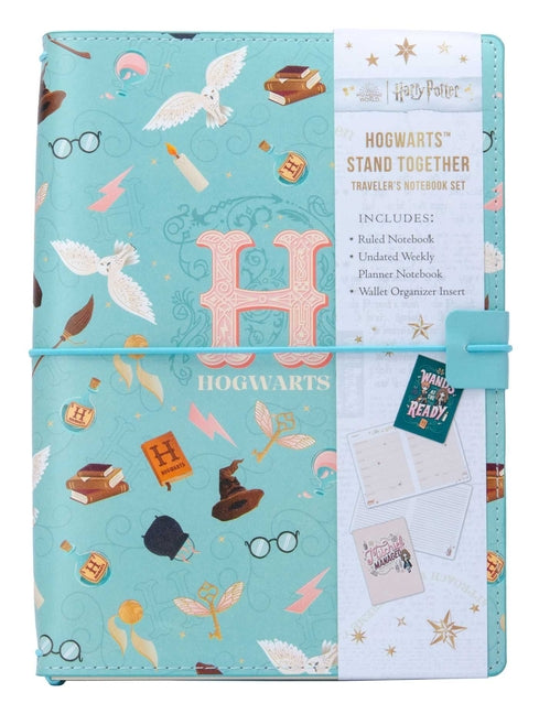 Book cover for Harry Potter: Hogwarts Stand Together Traveler's Notebook Set: (Refillable Notebook)