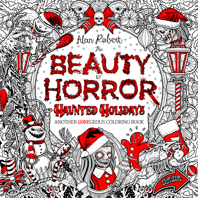 Book cover for Beauty of Horror: Haunted Holidays Coloring Book