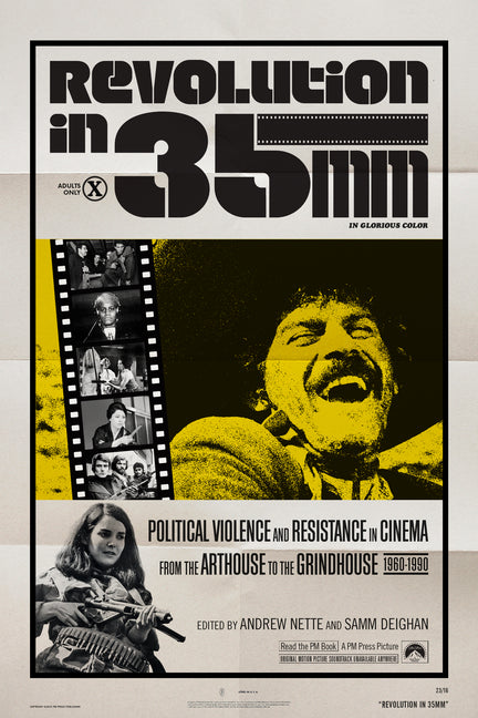Book cover for Revolution in 35mm: Political Violence and Resistance in Cinema from the Arthouse to the Grindhouse, 1960-1990