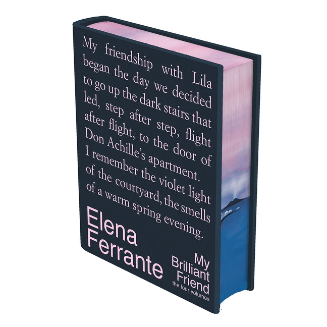 Book cover for My Brilliant Friend Deluxe Edition: The Four Volumes: My Brilliant Friend, the Story of a New Name, Those Who Leave and Those Who Stay, the Story of t