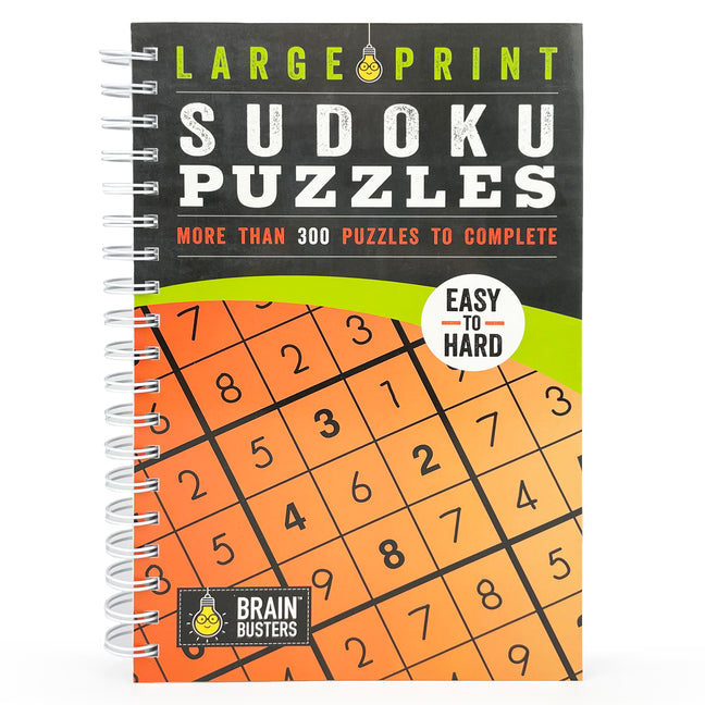 Book cover for Large Print Sudoku Puzzles Orange