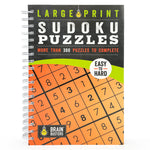 Book cover for Large Print Sudoku Puzzles Orange