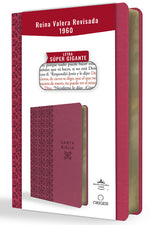 Book cover for Biblia Reina Valera Revisada 1960 Letra Súper Gigante, Símil Piel Fucsia Rosada / Spanish Bible Rvr 1960 Super Giant Print, Fuchsia Pink Leathersoft