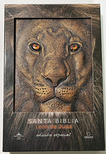 Book cover for Biblia Rvr 1960 Letra Grande León de Judá Edición Especial Bronce / Spanish Bible Rvr 1960 Large Print Imitation Leather Lion of Judah Special Edition