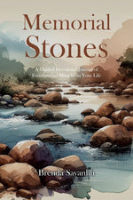 Book cover for Memorial Stones: A Guided Devotional Journal of Foundational Miracles in Your Life