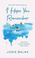Book cover for I Hope You Remember: Poems on Loving, Longing, and Living