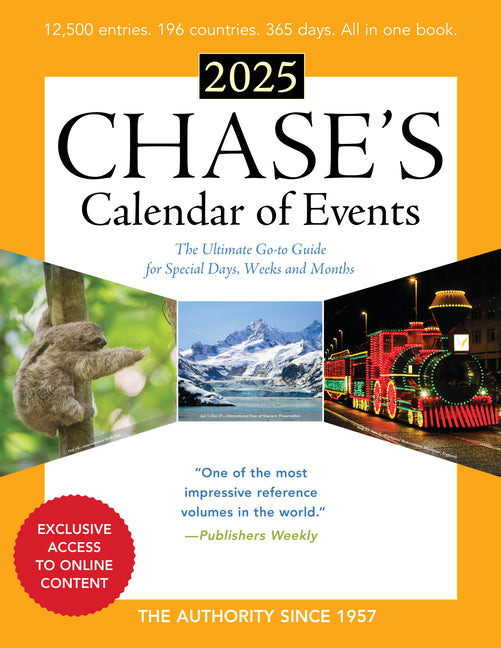 Book cover for Chase's Calendar of Events 2025: The Ultimate Go-To Guide for Special Days, Weeks and Months