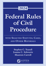 Book cover for Federal Rules of Civil Procedure: With Selected Statutes, Cases, and Other Materials 2024
