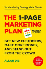 Book cover for 1-Page Marketing Plan: Get New Customers, Make More Money, and Stand Out from the Crowd