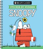 Book cover for Brain Games - Sticker by Number: Snoopy