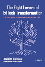 Book cover for Eight Levers of Edtech Transformation: A Field Guide to the New Future-Focused L&d.