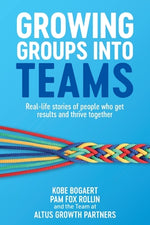 Book cover for Growing Groups into Teams: Real-life stories of people who get results and thrive together