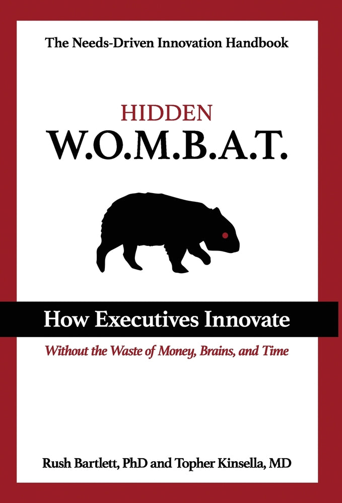 Book cover for Hidden WOMBAT: How Executives Innovate Without the Waste of Money, Brains, and Time