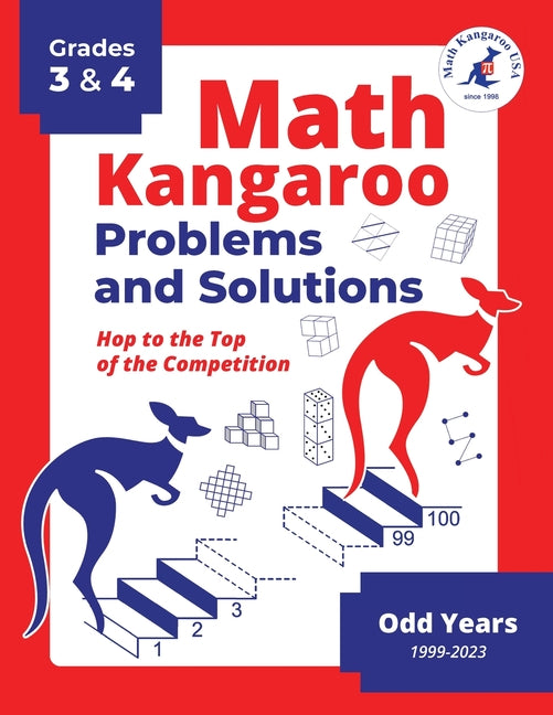 Book cover for Math Kangaroo Problems and Solutions - Grades 3 & 4 - Odd Years