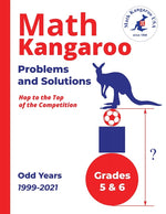Book cover for Math Kangaroo Problems and Solutions - Grades 5 & 6 - Odd Years