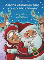 Book cover for Asher's Christmas Wish: A Puppy's Tale of Belonging