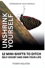 Book cover for Unshrink Yourself: 12 Mini-Shifts to Ditch Self-Doubt and Own Your Life