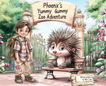 Book cover for Phoenix's Yummy Gummy Zoo Adventure