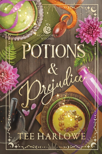 Book cover for Potions & Prejudice: A Cozy Fantasy Romance
