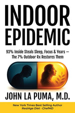 Book cover for Indoor Epidemic: 93% Inside Steals Sleep, Focus & Years-The 7% Outdoor Rx Restores Them