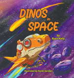 Book cover for Dinos in Space