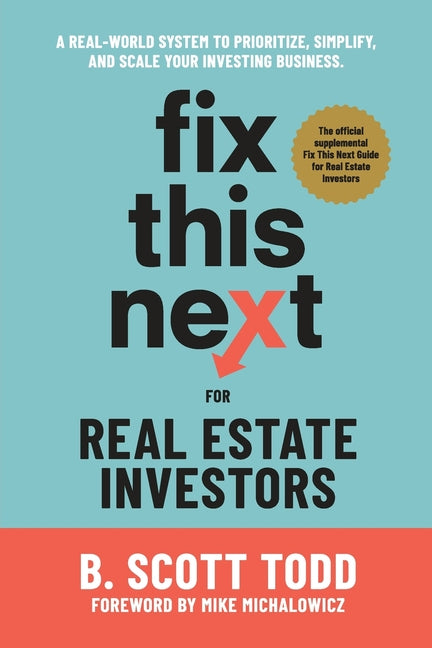 Book cover for Fix This Next for Real Estate Investors
