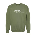 The Only A.I. I Support is Anal Intercourse Sweatshirt