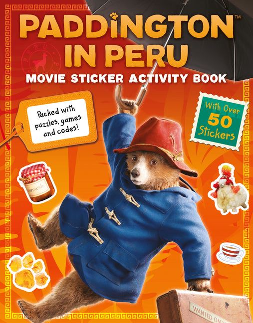 Book cover for Paddington in Peru: Movie Sticker Activity Book