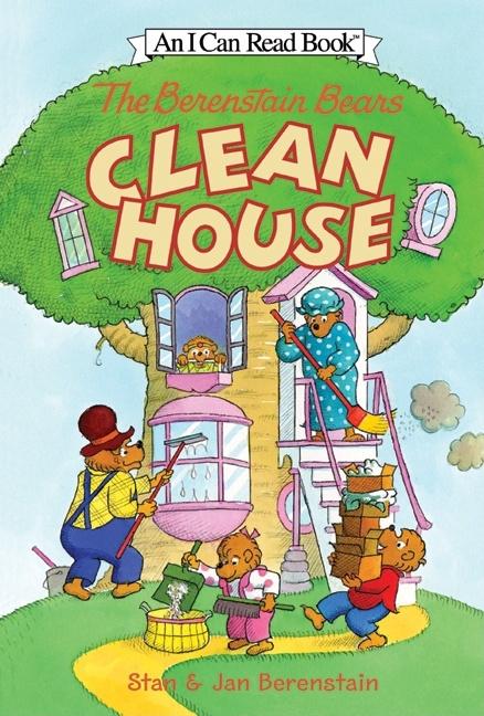Book cover for Berenstain Bears Clean House [With Stickers]