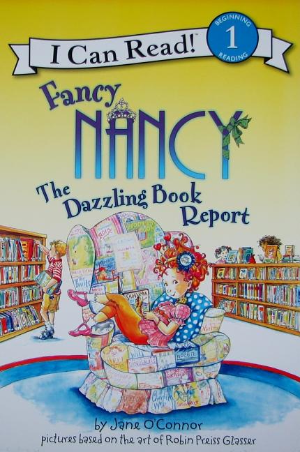 Book cover for Fancy Nancy: The Dazzling Book Report