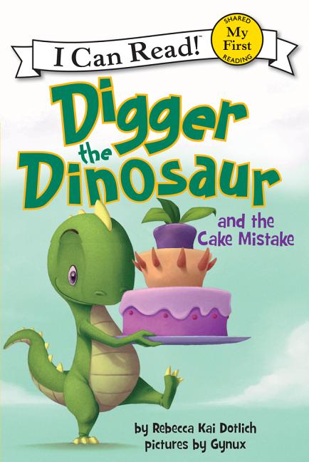 Book cover for Digger the Dinosaur and the Cake Mistake