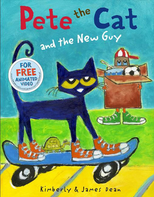Book cover for Pete the Cat and the New Guy