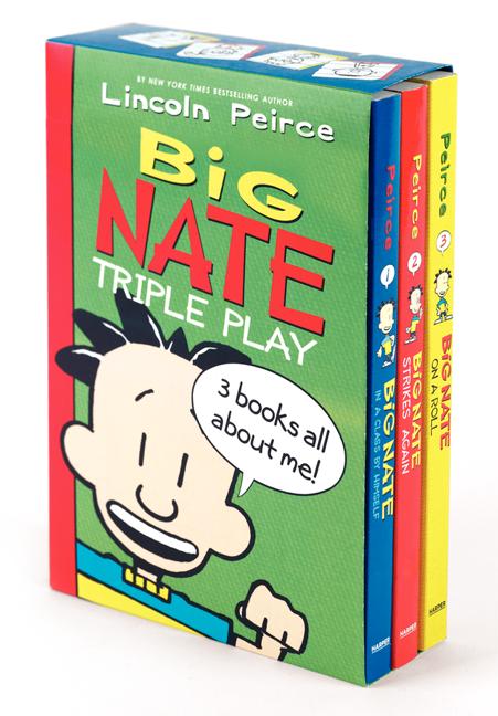 Book cover for Big Nate Triple Play: Big Nate in a Class by Himself/Big Nate Strikes Again/Big Nate on a Roll