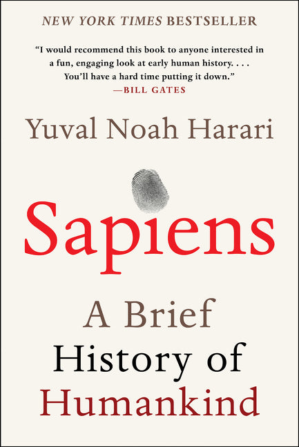 Book cover for Sapiens: A Brief History of Humankind