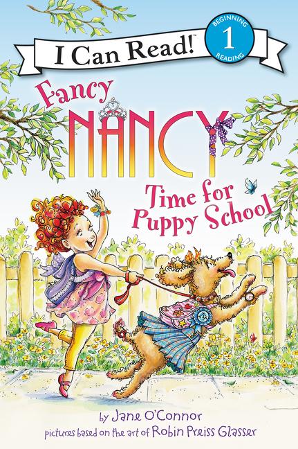 Book cover for Fancy Nancy: Time for Puppy School