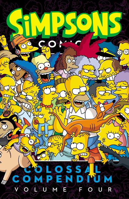 Book cover for Simpsons Comics Colossal Compendium, Volume 4