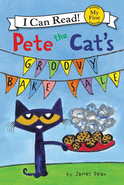 Book cover for Pete the Cat's Groovy Bake Sale