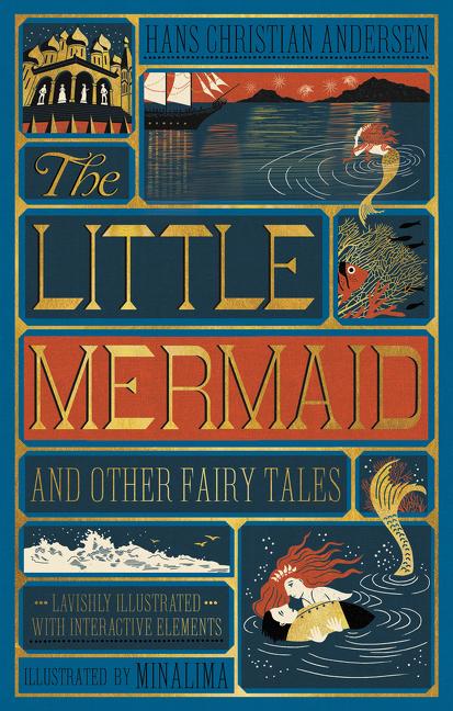 Book cover for The Little Mermaid and Other Fairy Tales (Minalima Edition): (Illustrated with Interactive Elements)