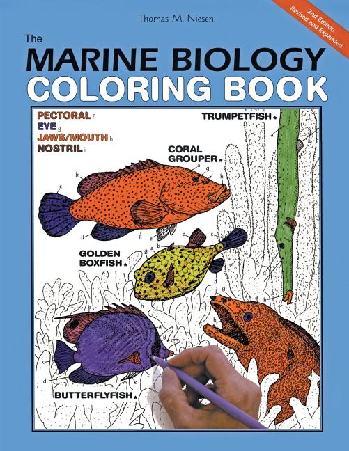 Book cover for The Marine Biology Coloring Book, 2nd Edition: A Coloring Book