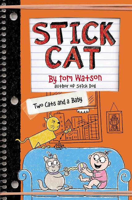Book cover for Stick Cat: Two Cats and a Baby