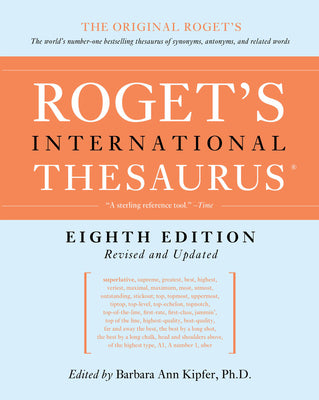 Book cover for Roget's International Thesaurus, 8th Edition