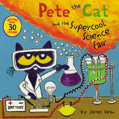 Book cover for Pete the Cat and the Supercool Science Fair [With Stickers]