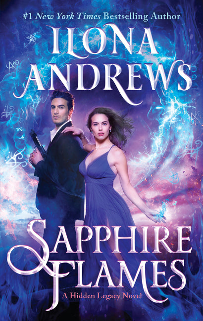 Book cover for Sapphire Flames: A Hidden Legacy Novel