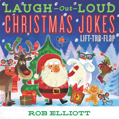 Book cover for Laugh-Out-Loud Christmas Jokes: Lift-The-Flap: A Christmas Holiday Book for Kids